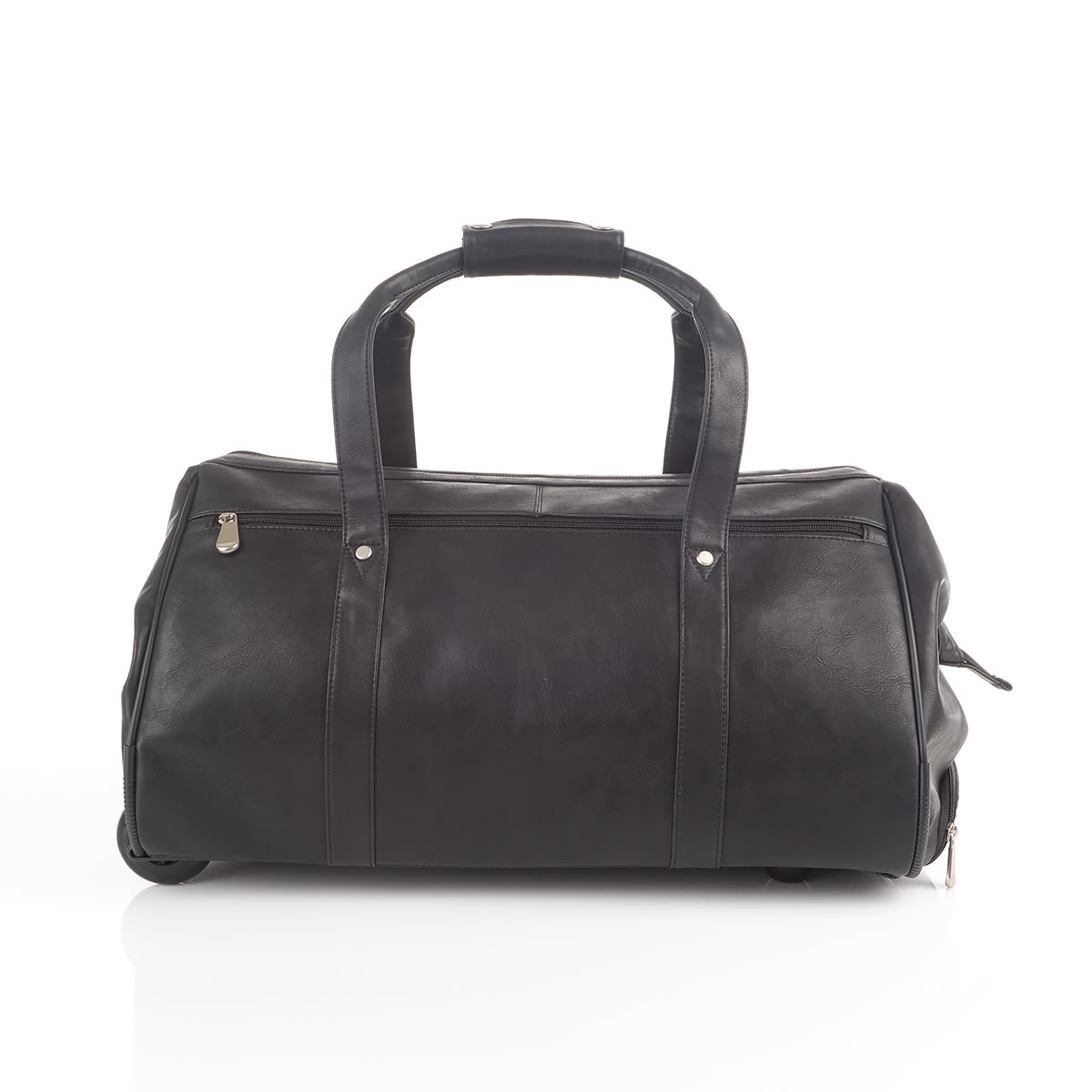 Kluge Cheyenne Wide Mouth Rolling Duffel Bag Cowhide, Brown