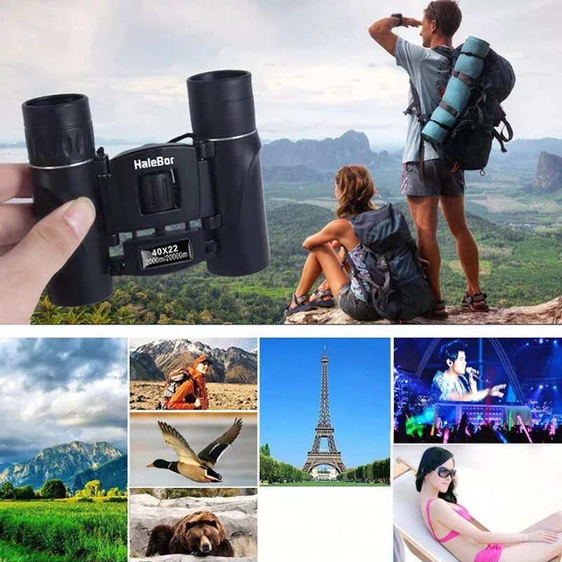 40X22 HD Powerful Binoculars 2000M Long Range Folding Mini Telescope BAK4 FMC Op