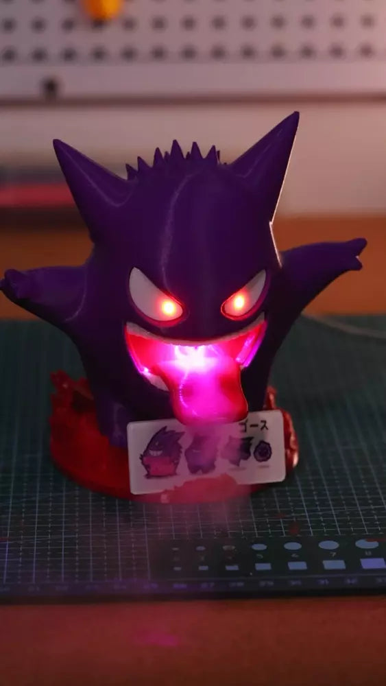 Gastly 3D Printed Pokemon Luminous New Ver Humidifier Cool Desk Decor Handmade