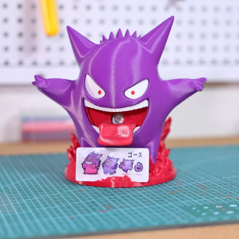 Gastly 3D Printed Pokemon Luminous New Ver Humidifier Cool Desk Decor Handmade