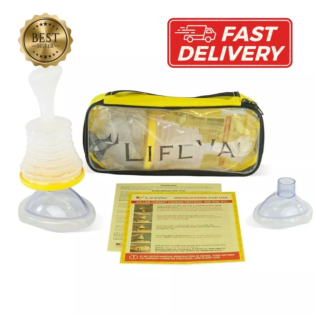LifeVac Portable Travel -first Aid Kit Choking Airway Rescue Portable Devices