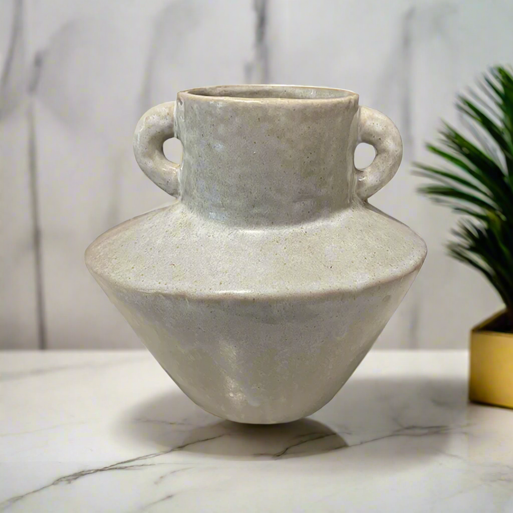 Ceramic Vase with Dual Handles