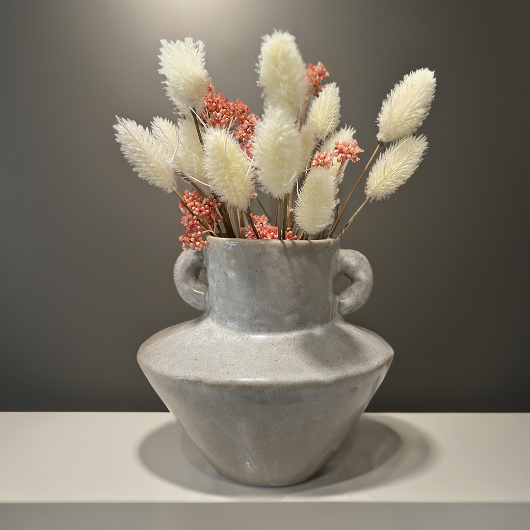 Ceramic Vase with Dual Handles
