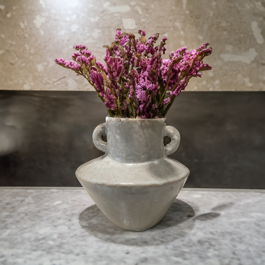 Ceramic Vase with Dual Handles